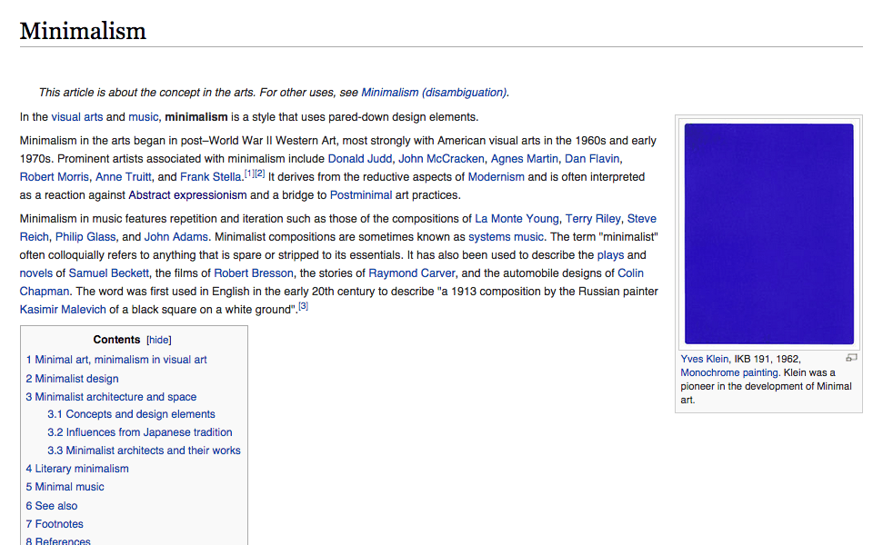 Distraction Free Wikipedia