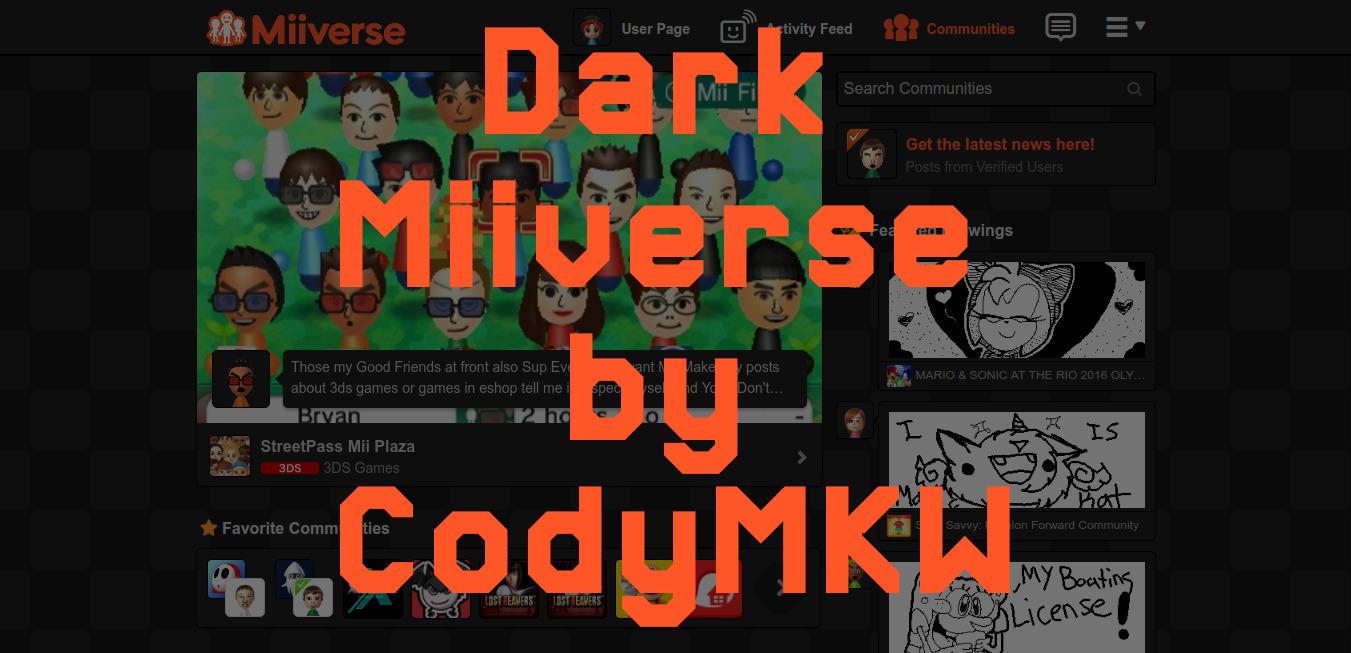 Dark Miiverse with Options