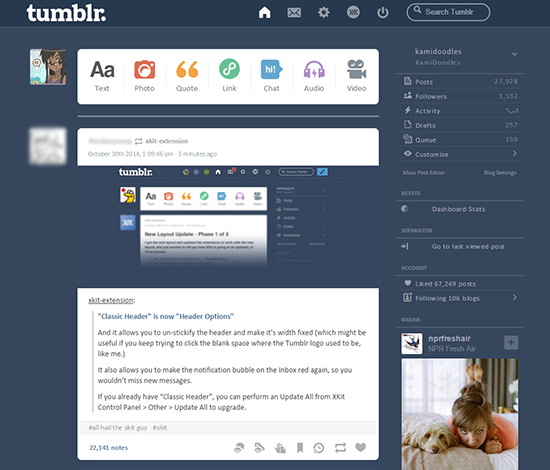 Minor Dashboard Tweaks