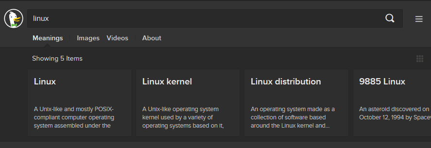 DuckDuckGo 'Dark' Tile Fix