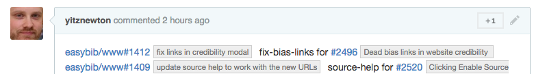 GitHub issue link inline titles