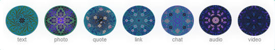 Tumblr Floral Post Icons (10 Color Options)