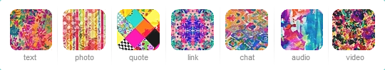 Watercolor Pattern Tumblr Post Icons (2 colors)