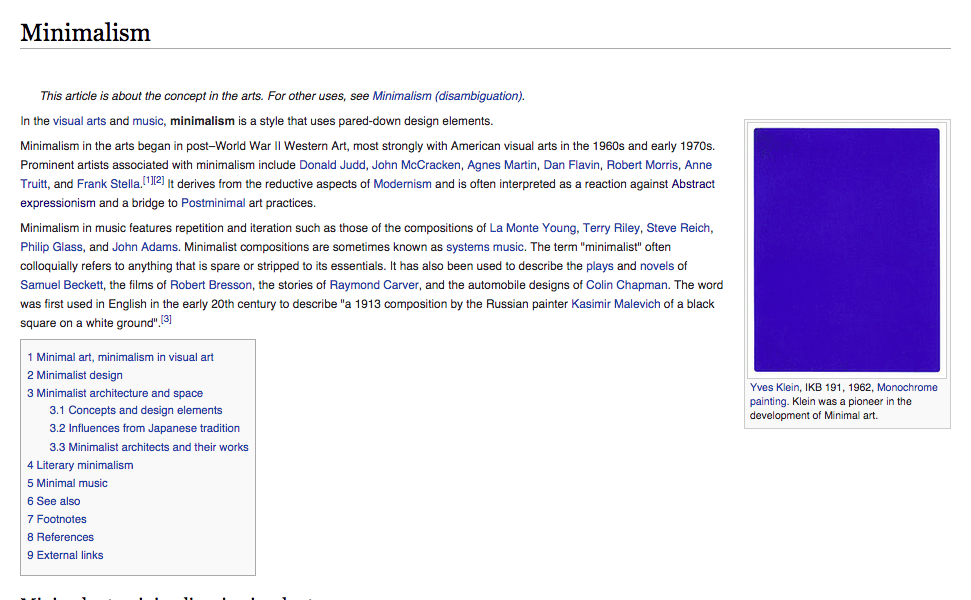 Content Only Wikipedia