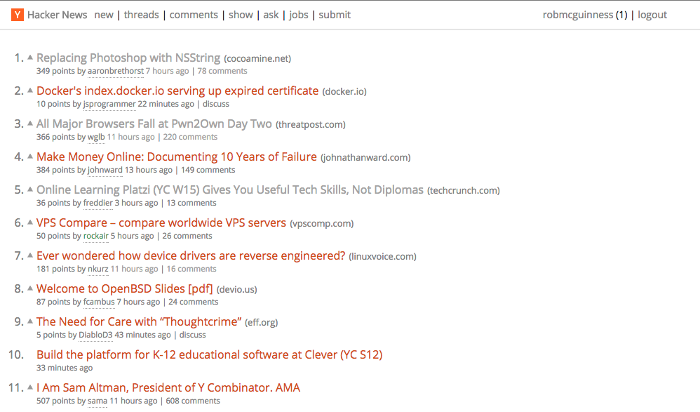 Hacker News Minimal Theme