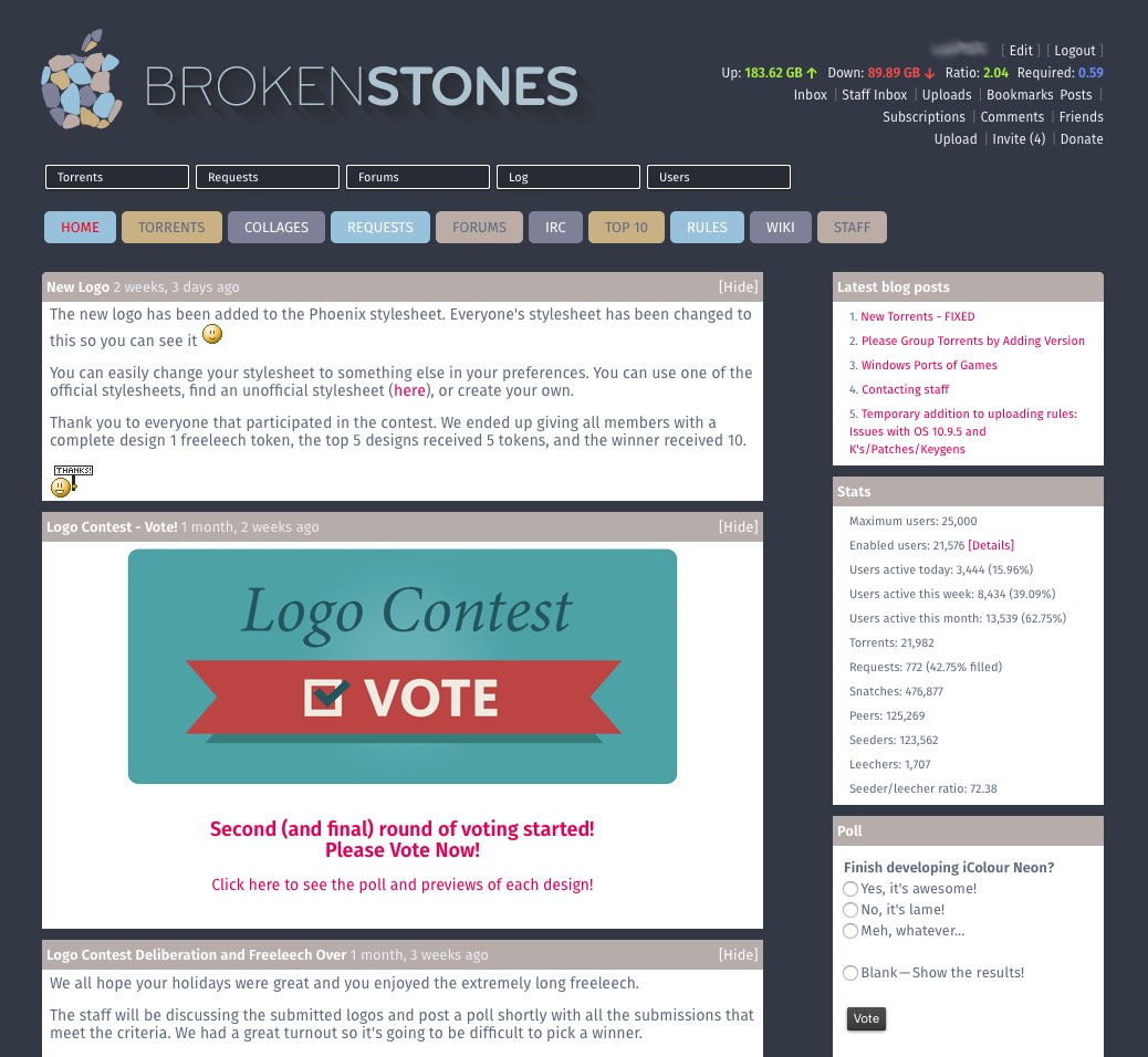 BrokenStones.me - New Style!