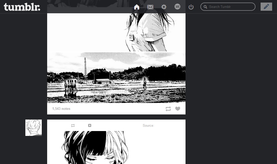 Tumblr Modern Sharp (Dark)