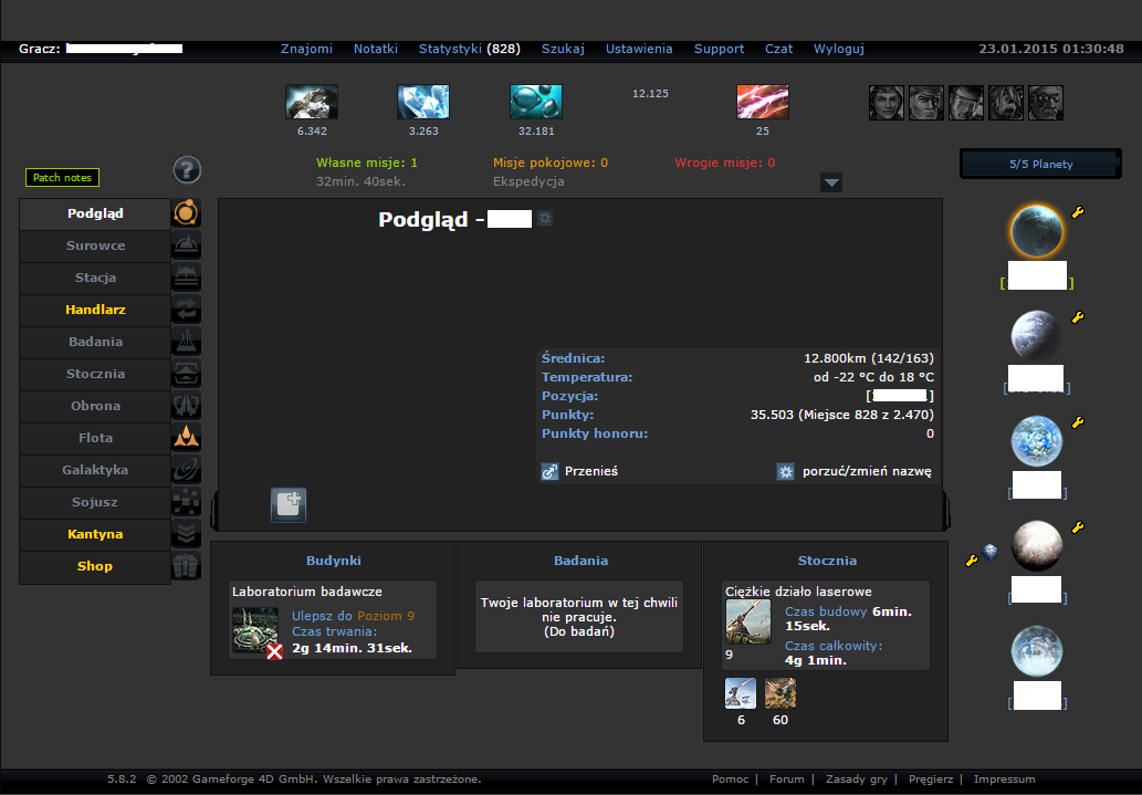 OGame Dark Flat Minimal - Alpha 12-11-2014