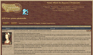 Chronicles theme pour forum des RR (bois)