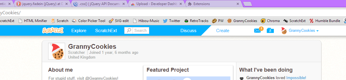 Scratch - navbar changes