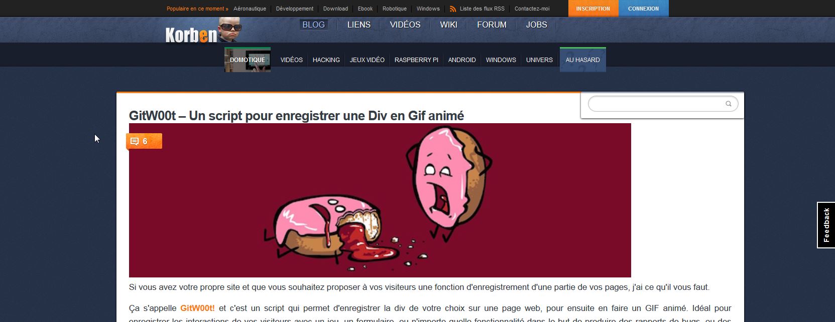 Korben.info - 1200px et noEdito