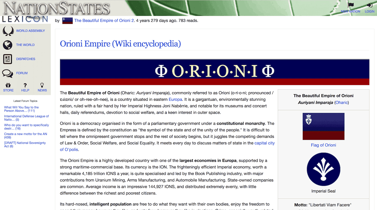 Better NationStates (nationstates.net)