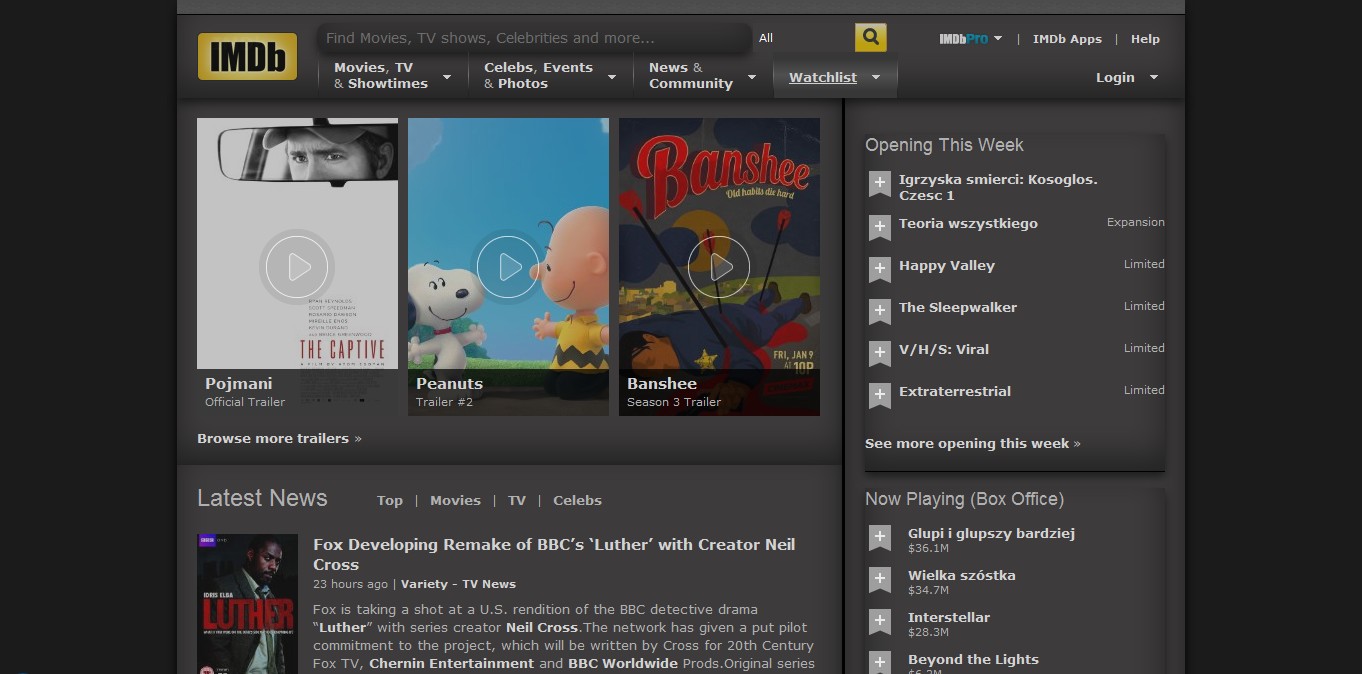 IMDB Cool Dark