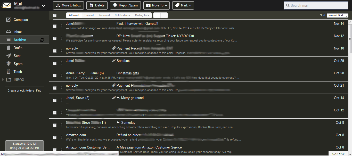 DarkFastMail