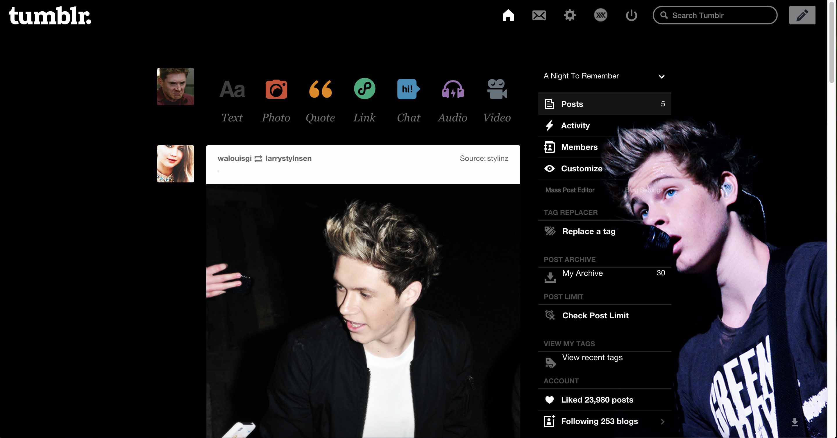 Luke Hemmings #2 V2 Tumblr Dashboard | sweetenouis
