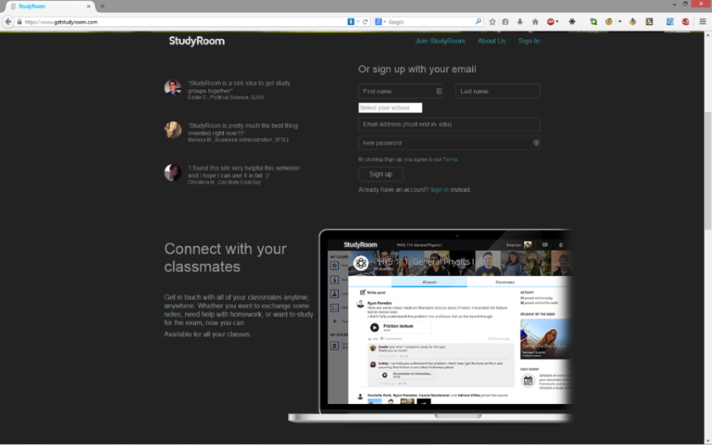 Study Room Dark Theme