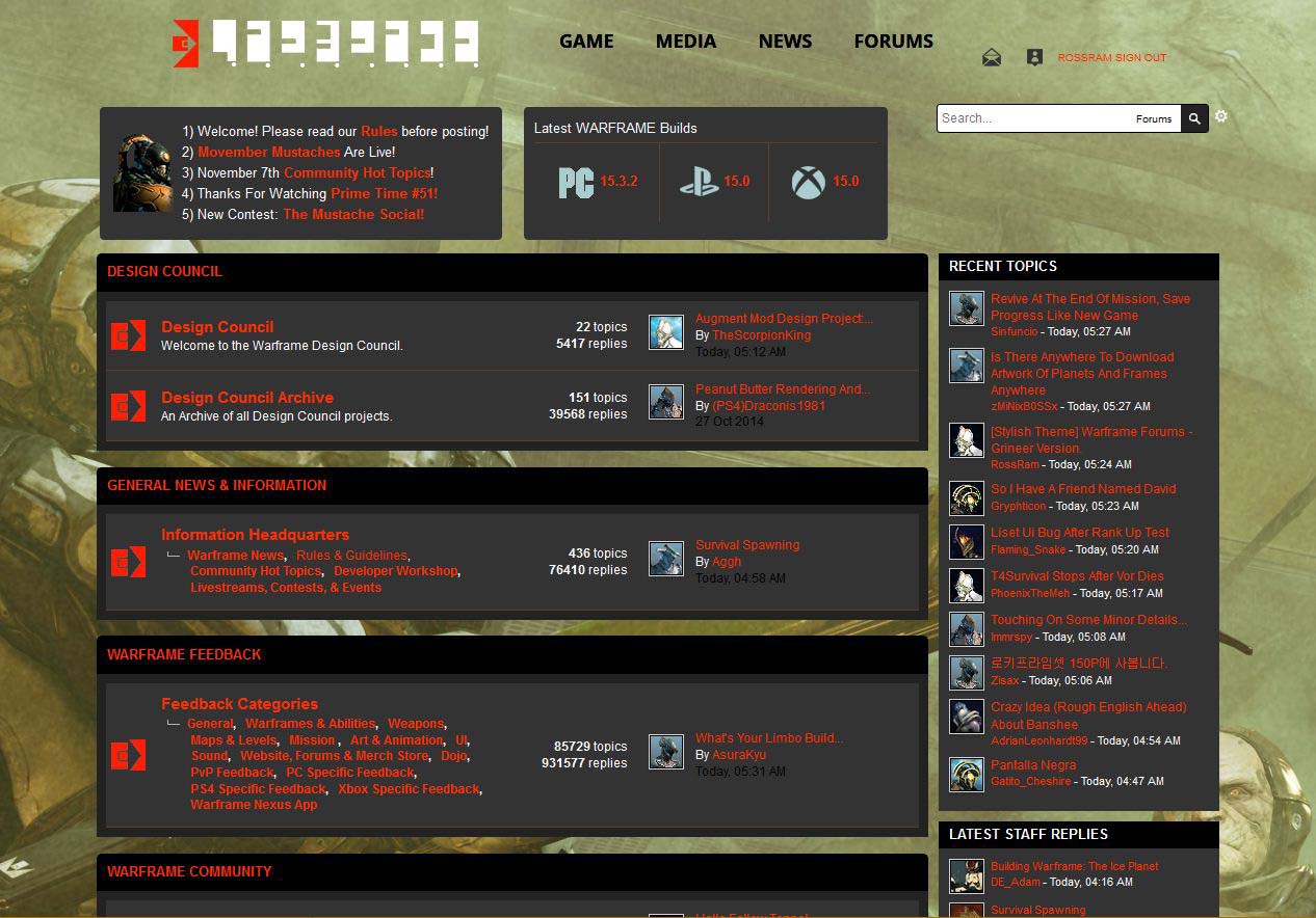 Warframe Forums: Grineer for Firefox.