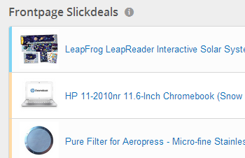 Slickdeals List - Colored Border