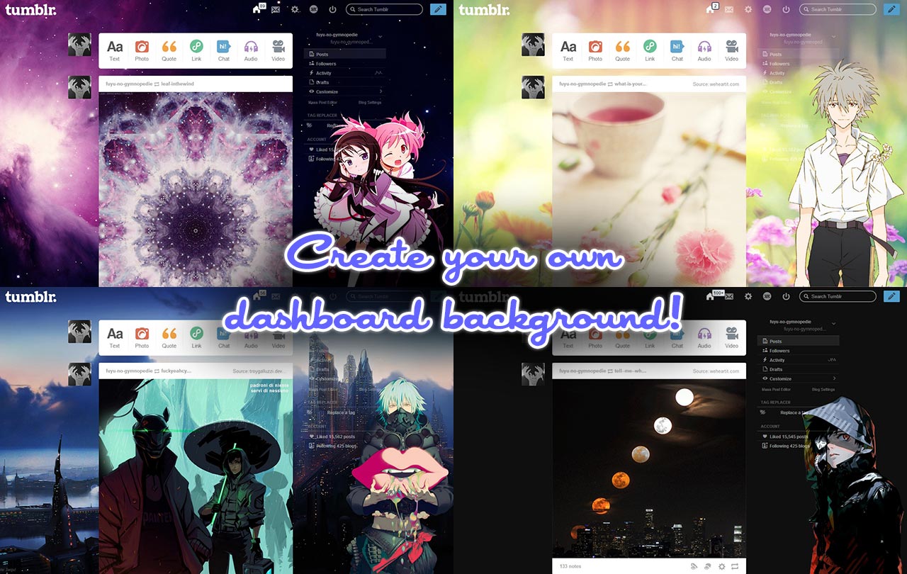 Mishmash ⌘ customizable background theme