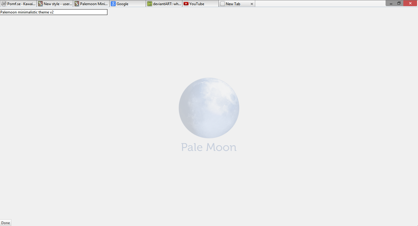 Palemoon Minimalistic Theme v2
