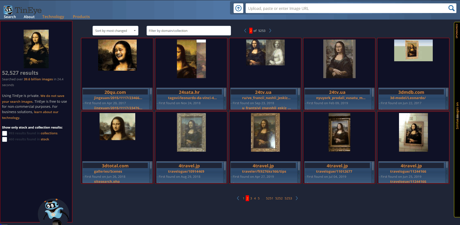 TinyEye Search - WideScreen Results v.5