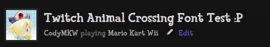 Twitch Font Changer