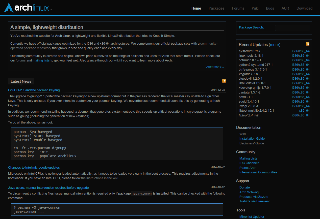 Archlinux and ArchAssault Dark