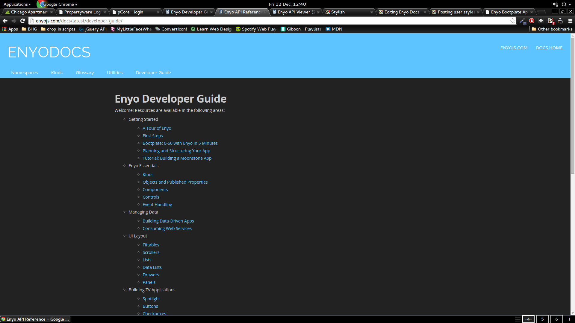 Enyo Docs Dark