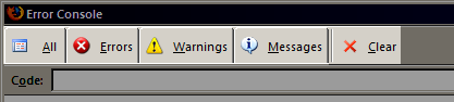 Tabbed Error Console