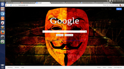 Anonymous Red Google - by isourish