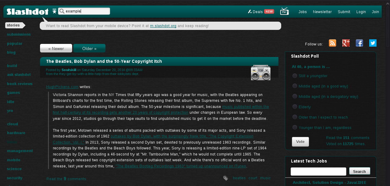 Slashdot (Original) Dark [CFH]