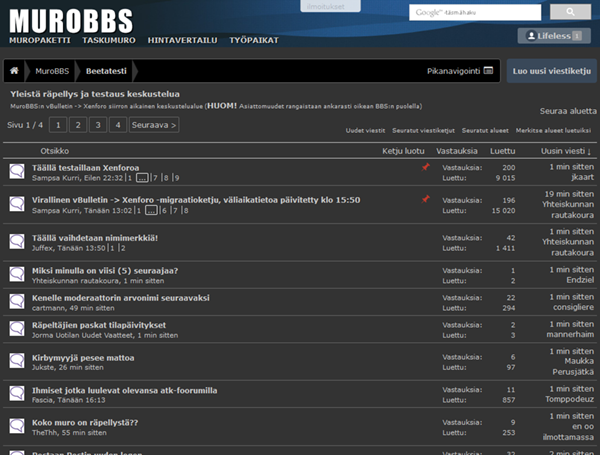 MuroBBS (2015) - XF Dark - (Muro xenforo teema)