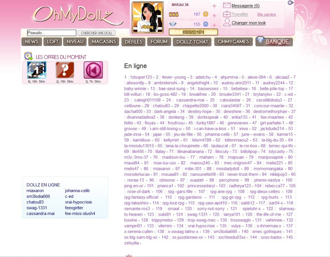 Oh My Dollz - (outil)Connectés numérotés