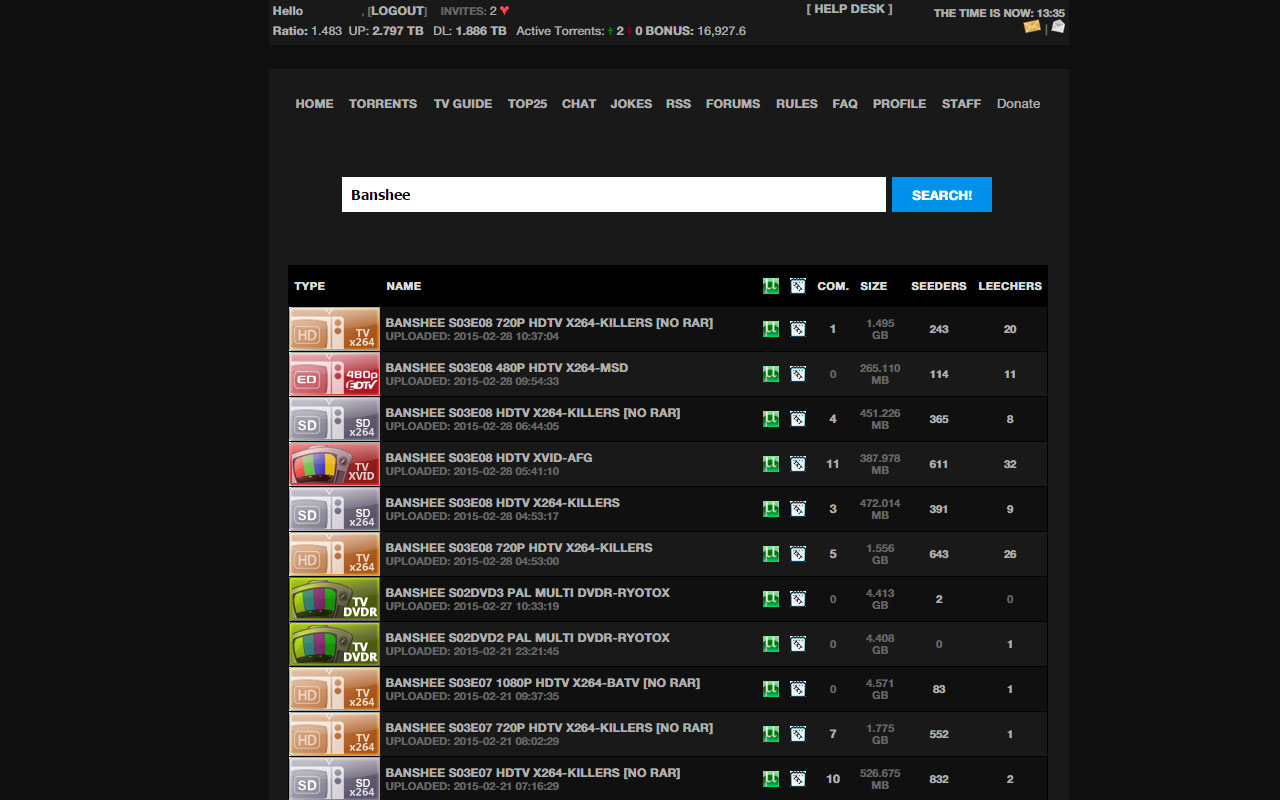 Torrentday - Dark + Lite