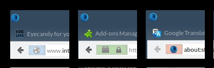 Colorized Identity Box for Firefox Dev Edition