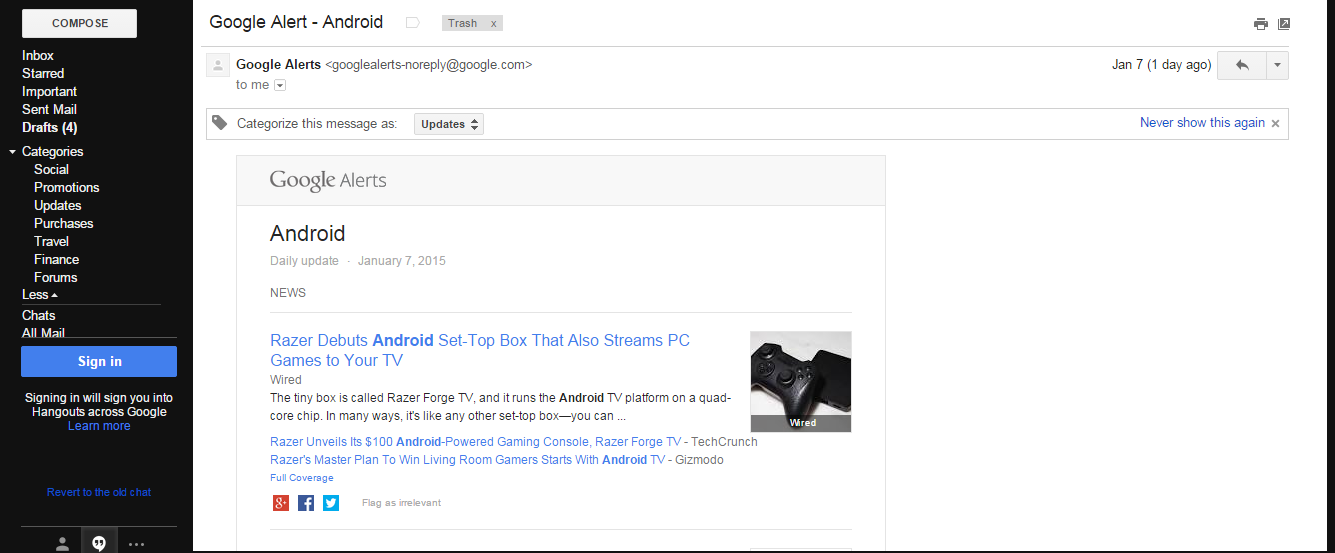 Make Google Mail Full screen.