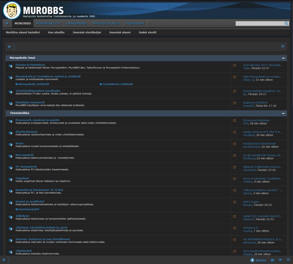 Murobbs Xenforo tumma teema