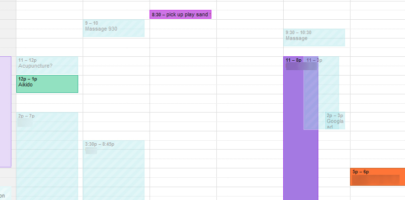 Google Calendar Transparent Events