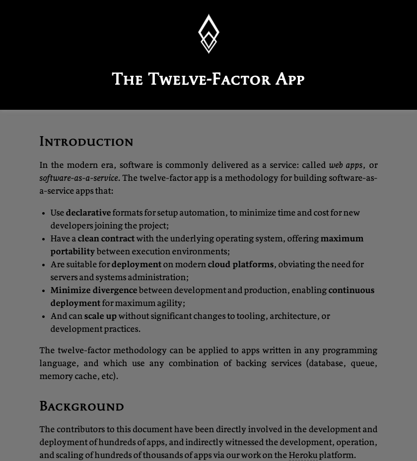 12 Factor App - Dimmer