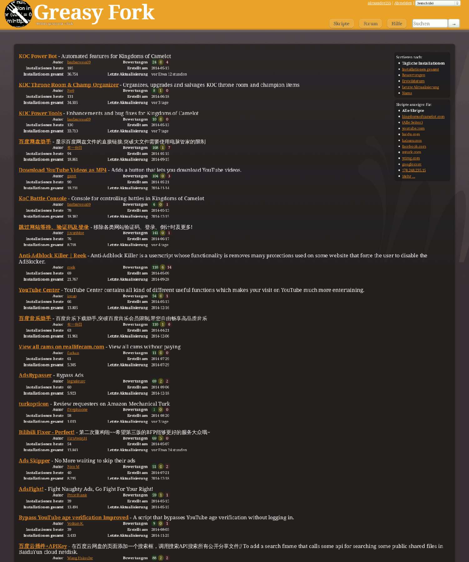 Greasy Fork Hitchhiker revived