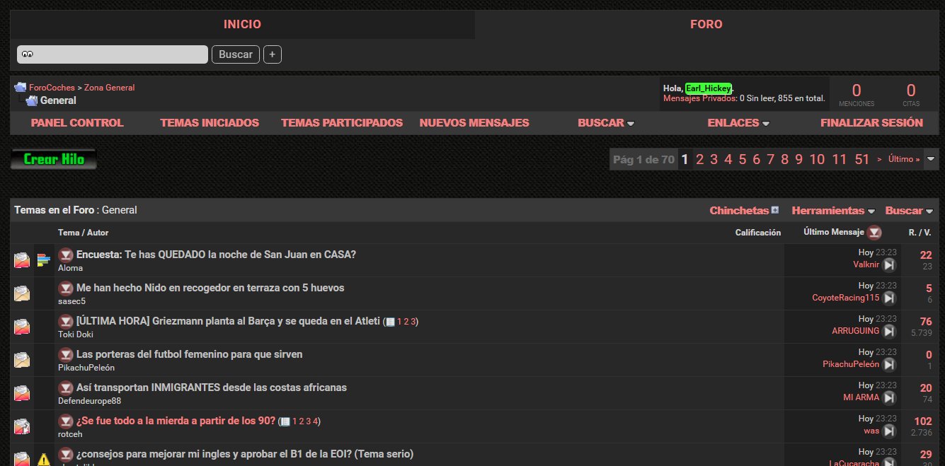 Forocoches.com Modo noche 2019 (By Earl_hickey)