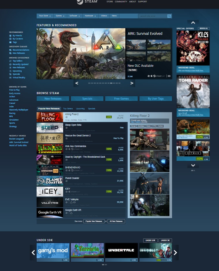 Raydell's Compact Steam UI