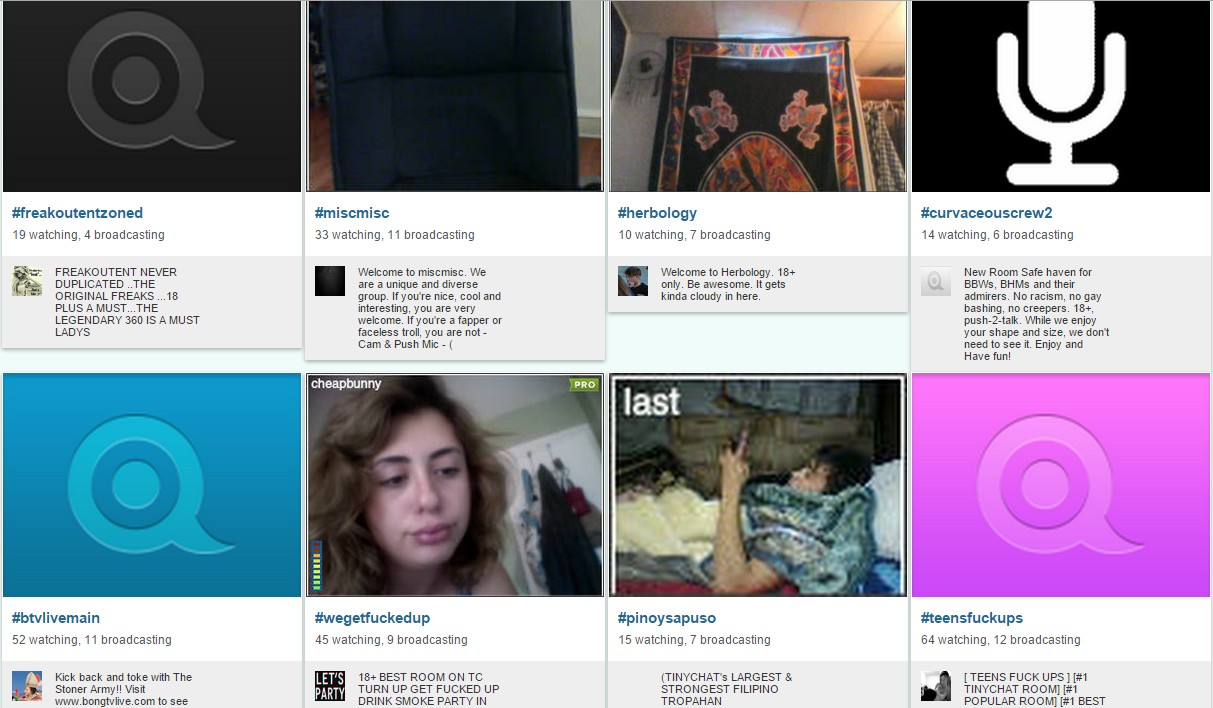 Tinychat directory row & column fix (grid view)