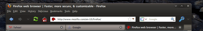 Dust theme - round tabs
