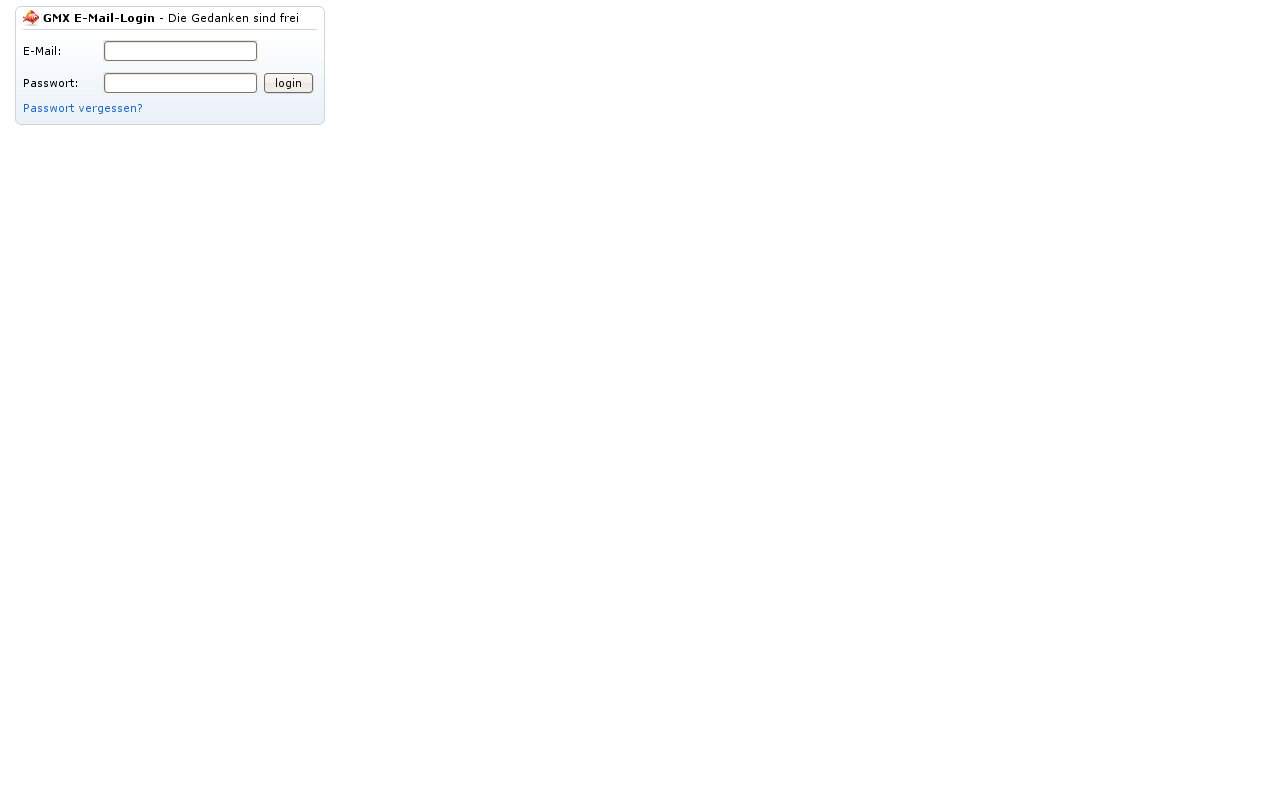 GMX - Login only