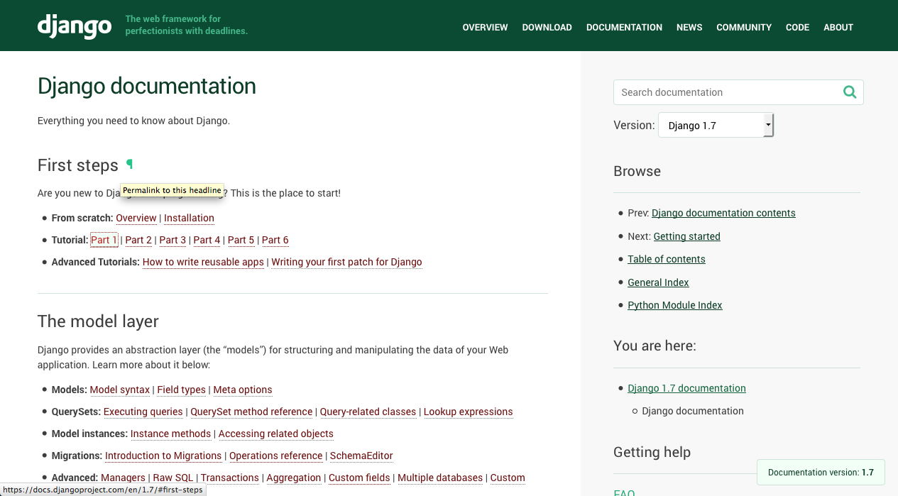 Django Docs Demintified