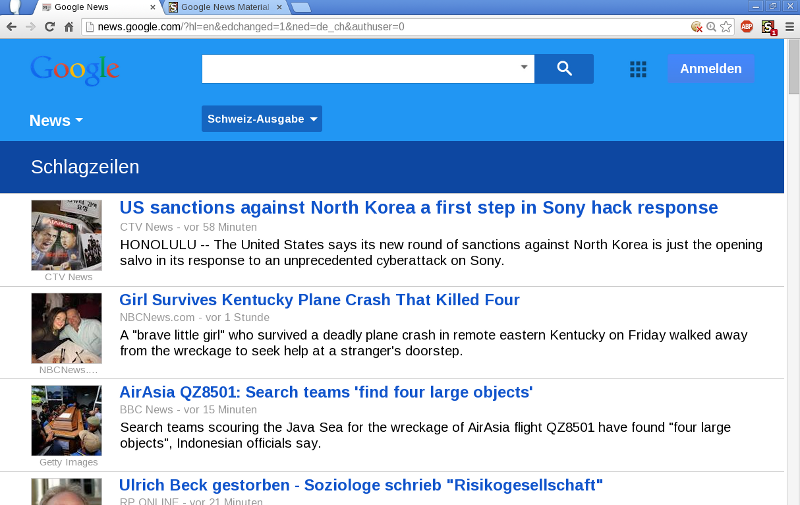 Google News Material Design