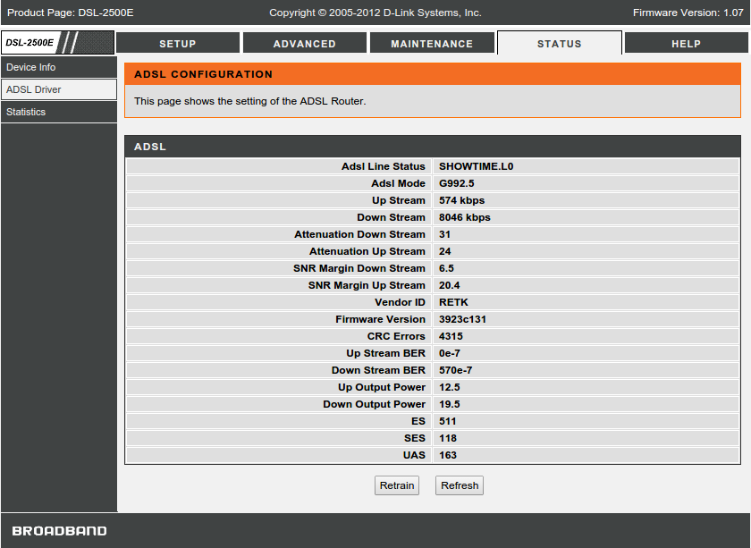 D-Link DSL-2500E - layout tweaks