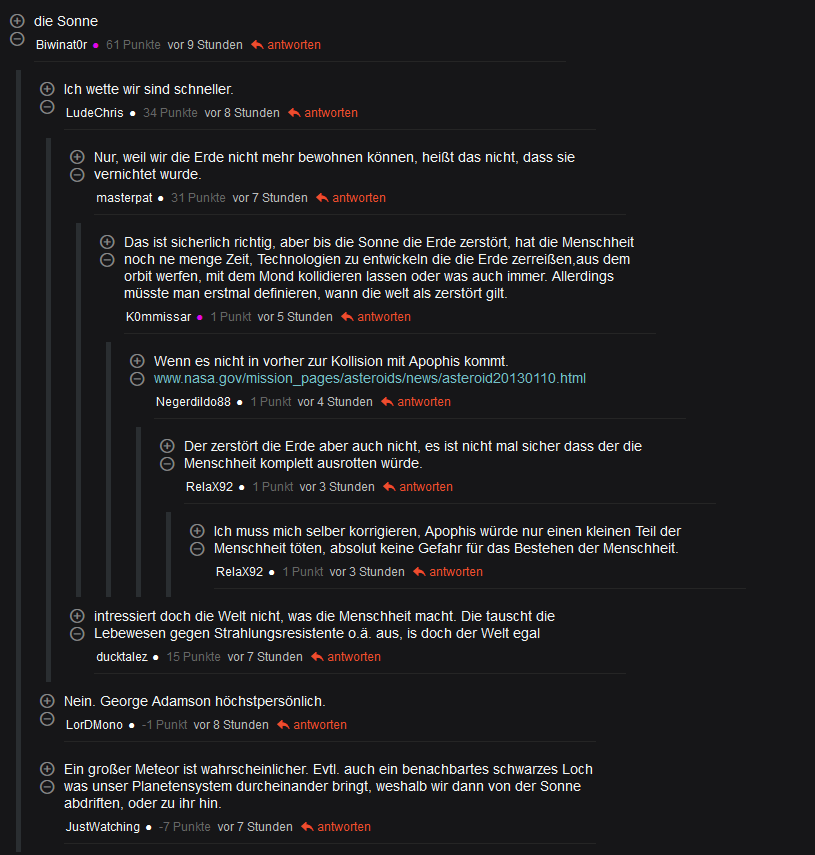 Vertikale Kommentarlinien für das pr0gramm