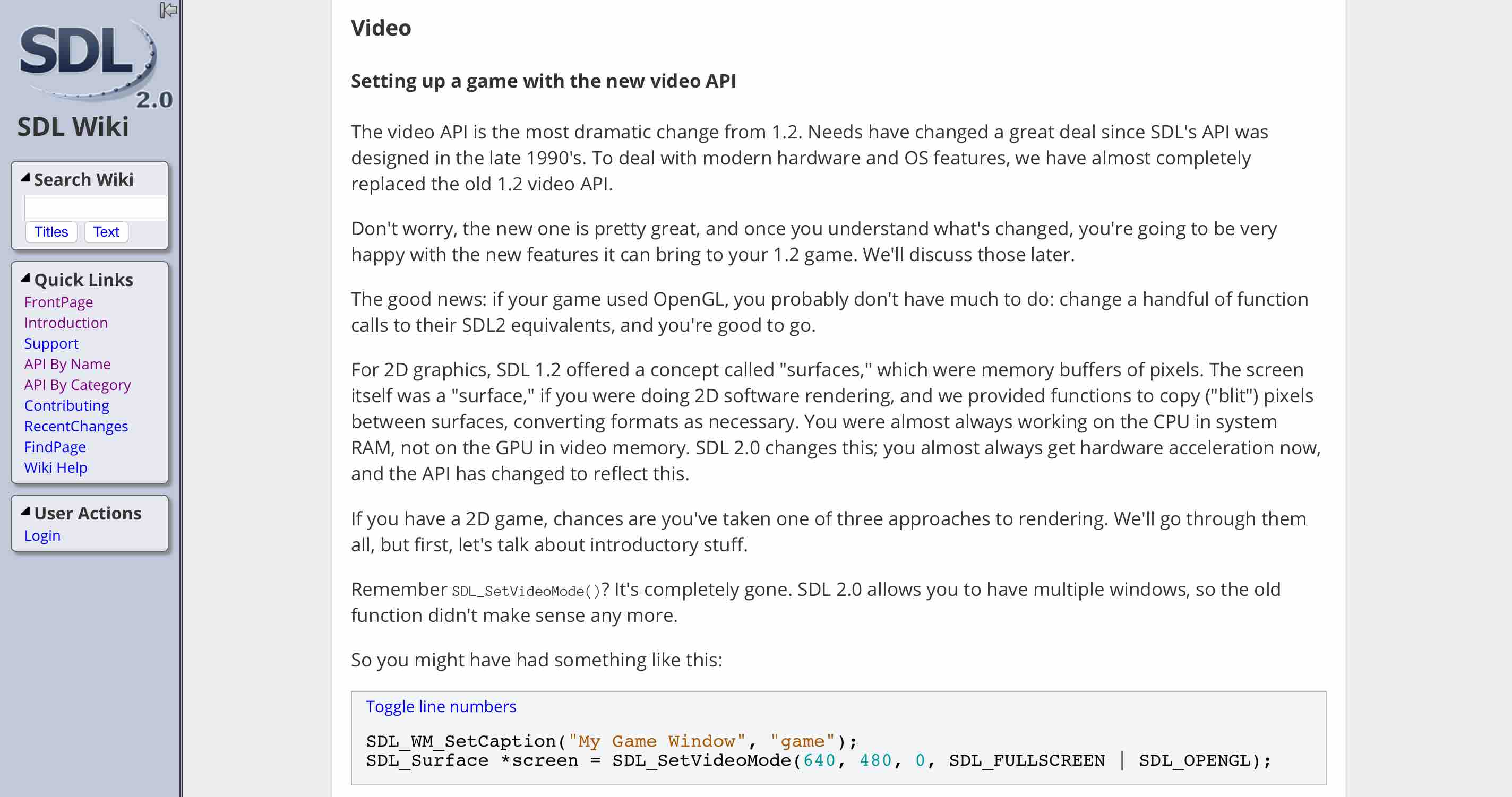 SDL2 Wiki (Reformatted)